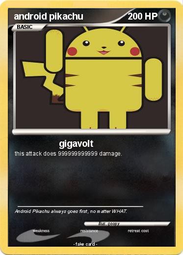 Pokemon android pikachu