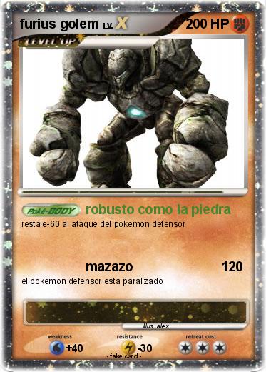 Pokemon furius golem