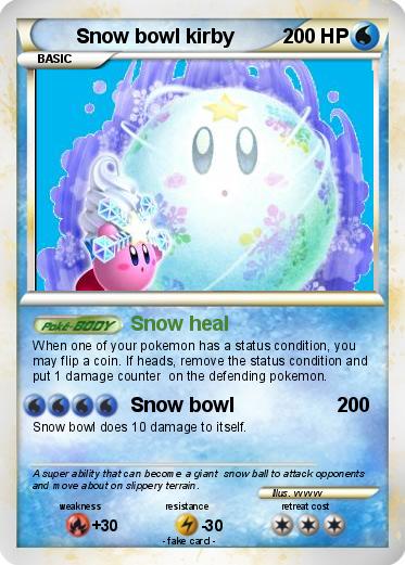 Pokemon Snow bowl kirby