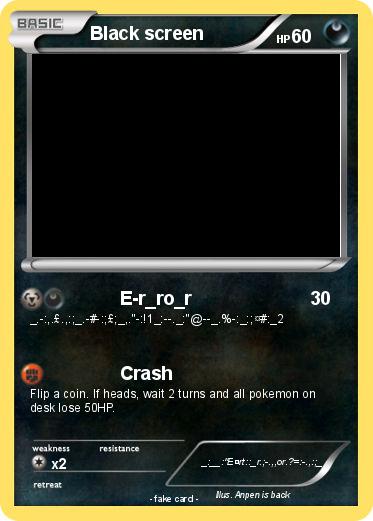 Pokemon Black screen