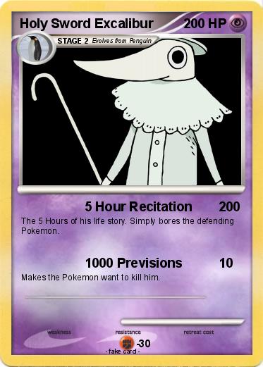 Pokemon Holy Sword Excalibur