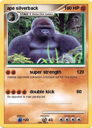 Pokemon ape silverback