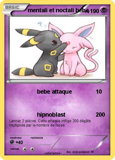 Pokemon mentali et noctali bebe