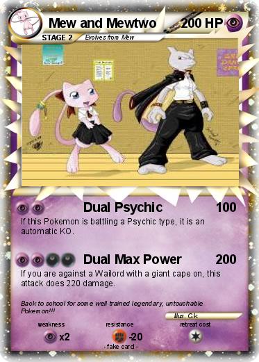 Pokemon Mew and Mewtwo