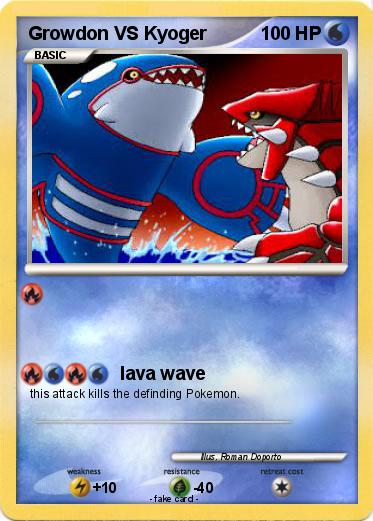 Pokemon Growdon VS Kyoger