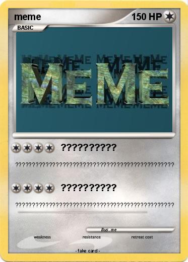 Pokemon meme