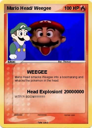 Pokemon Mario Head/ Weegee