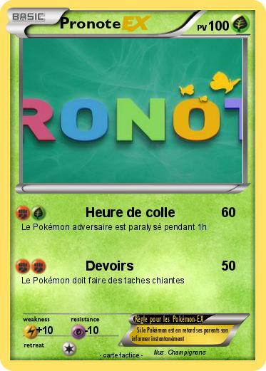 Pokemon Pronote