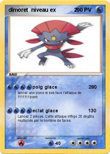 Pokemon dimoret  niveau ex            2