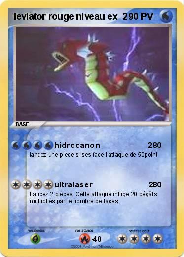 Pokemon leviator rouge niveau ex  2
