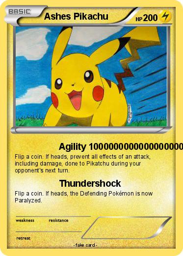Pokemon Ashes Pikachu