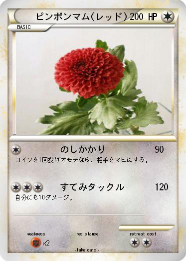 Pokemon ピンポンマム(レッド)