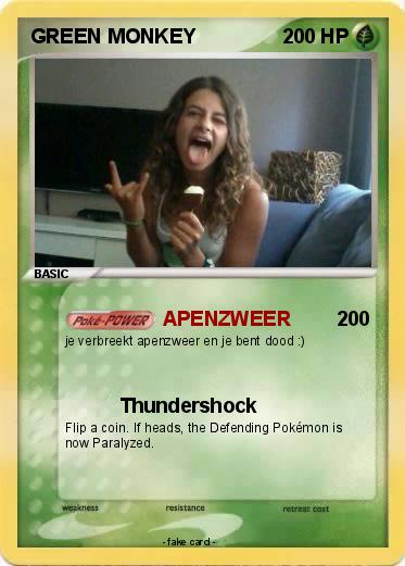 Pokemon GREEN MONKEY