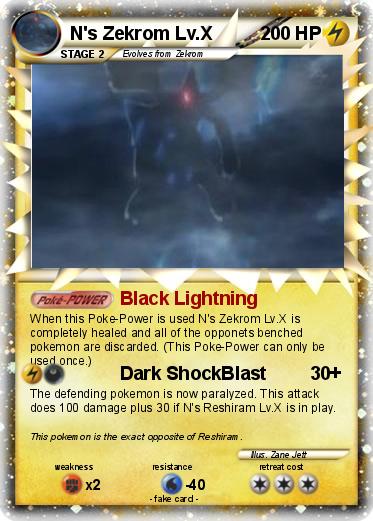 Pokemon N's Zekrom Lv.X