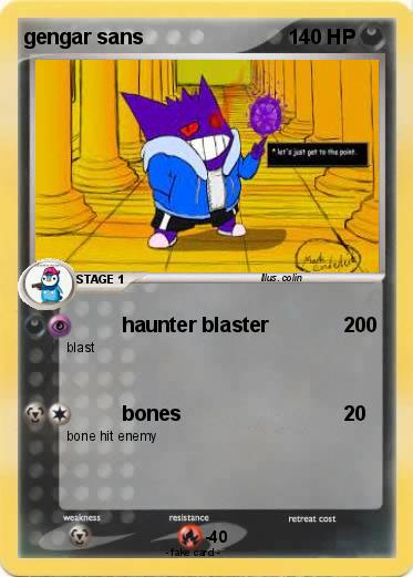 Pokemon gengar sans
