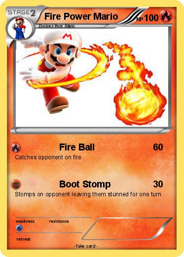 Pokemon Fire Power Mario