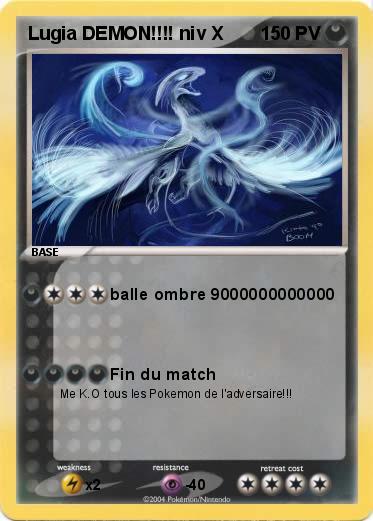 Pokemon Lugia DEMON!!!! niv X 