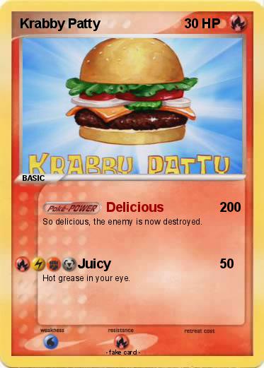 Pokemon Krabby Patty