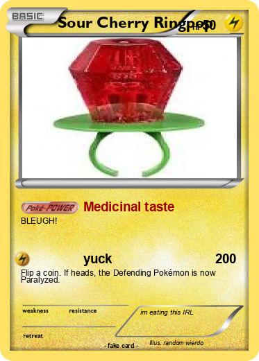 Pokemon Sour Cherry Ringpop