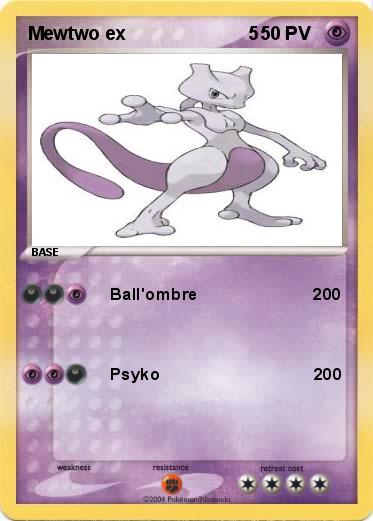 Pokemon Mewtwo ex                        5
