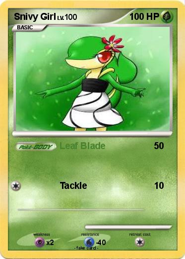 Pokemon Snivy Girl