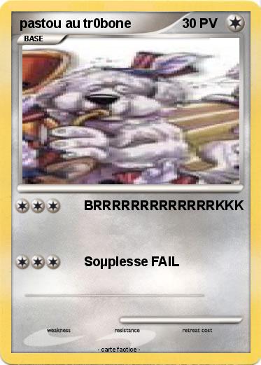 Pokemon pastou au tr0bone