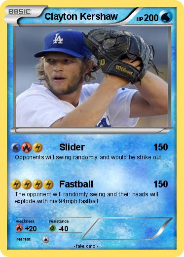 Pokemon Clayton Kershaw
