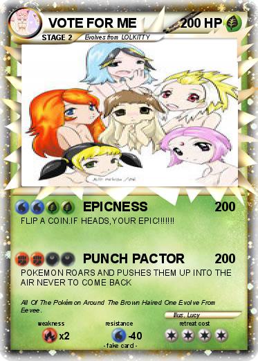 Pokemon VOTE FOR ME