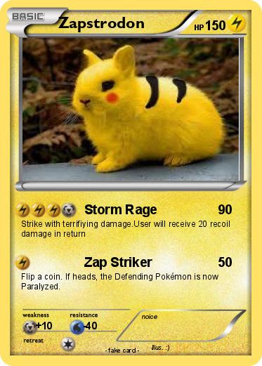 Pokemon Zapstrodon