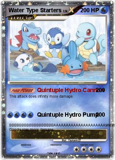 Pokemon Water Type Starters