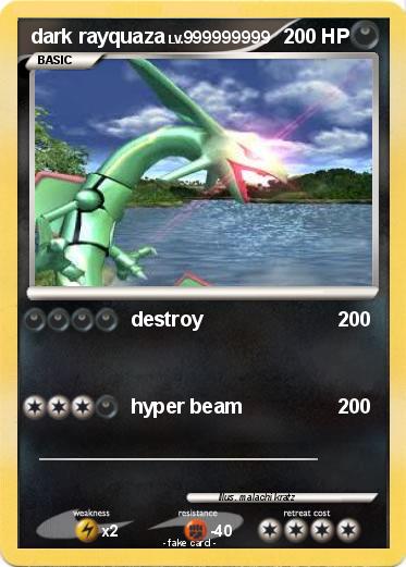 Pokemon dark rayquaza