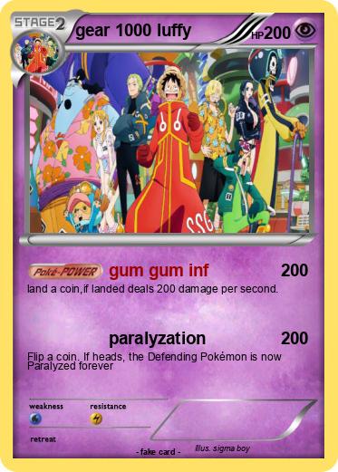 Pokemon gear 1000 luffy