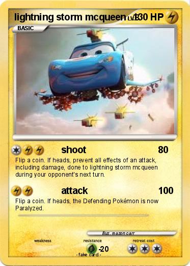Pokemon lightning storm mcqueen