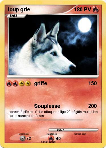 Pokemon loup grie