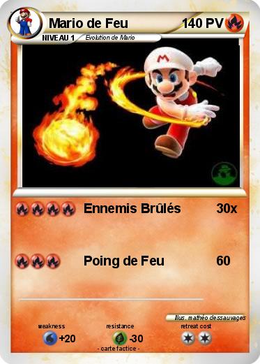 Pokemon Mario de Feu