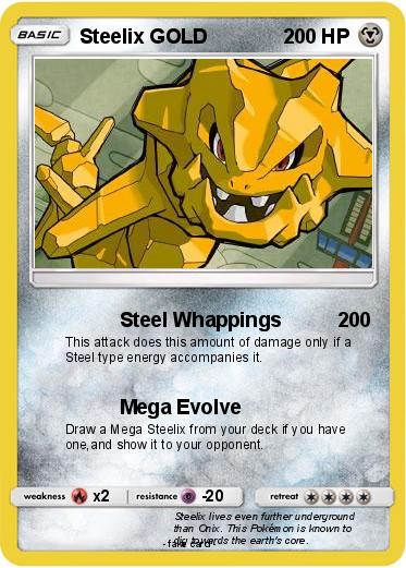 Pokemon Steelix GOLD