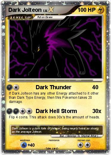 Pokemon Dark Jolteon