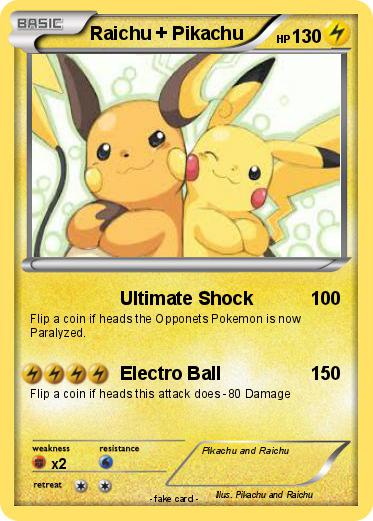 Pokemon Raichu + Pikachu