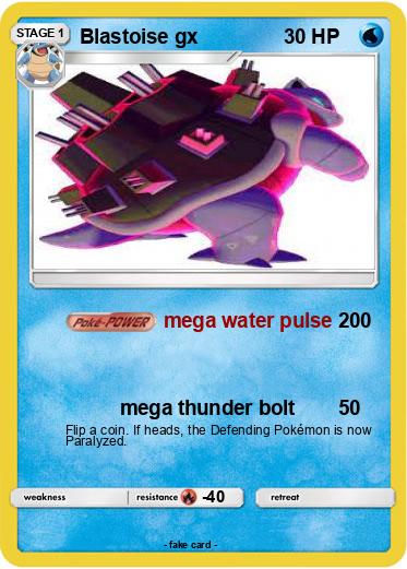 Pokemon Blastoise gx