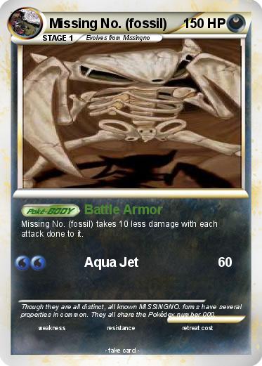 Pokemon Missing No. (fossil)