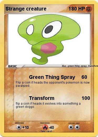 Pokemon Strange creature