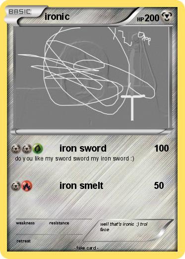 Pokemon ironic