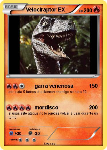 Pokemon Velociraptor EX