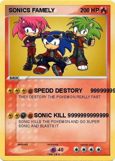 Pokemon SONICS FAMELY