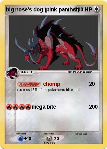 Pokemon big nose's dog (pink panther)