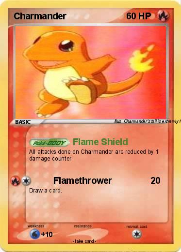 Pok mon Charmander 569 569 Flame Shield My Pokemon Card