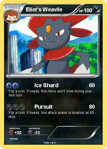 Pokemon Eliot's Weavile