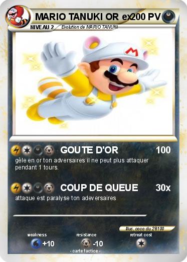 Pokemon MARIO TANUKI OR ex