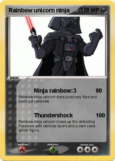 Pokemon Rainbow unicorn ninja