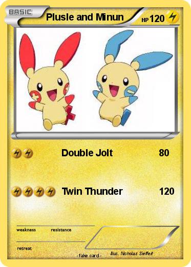 Pokemon Plusle and Minun